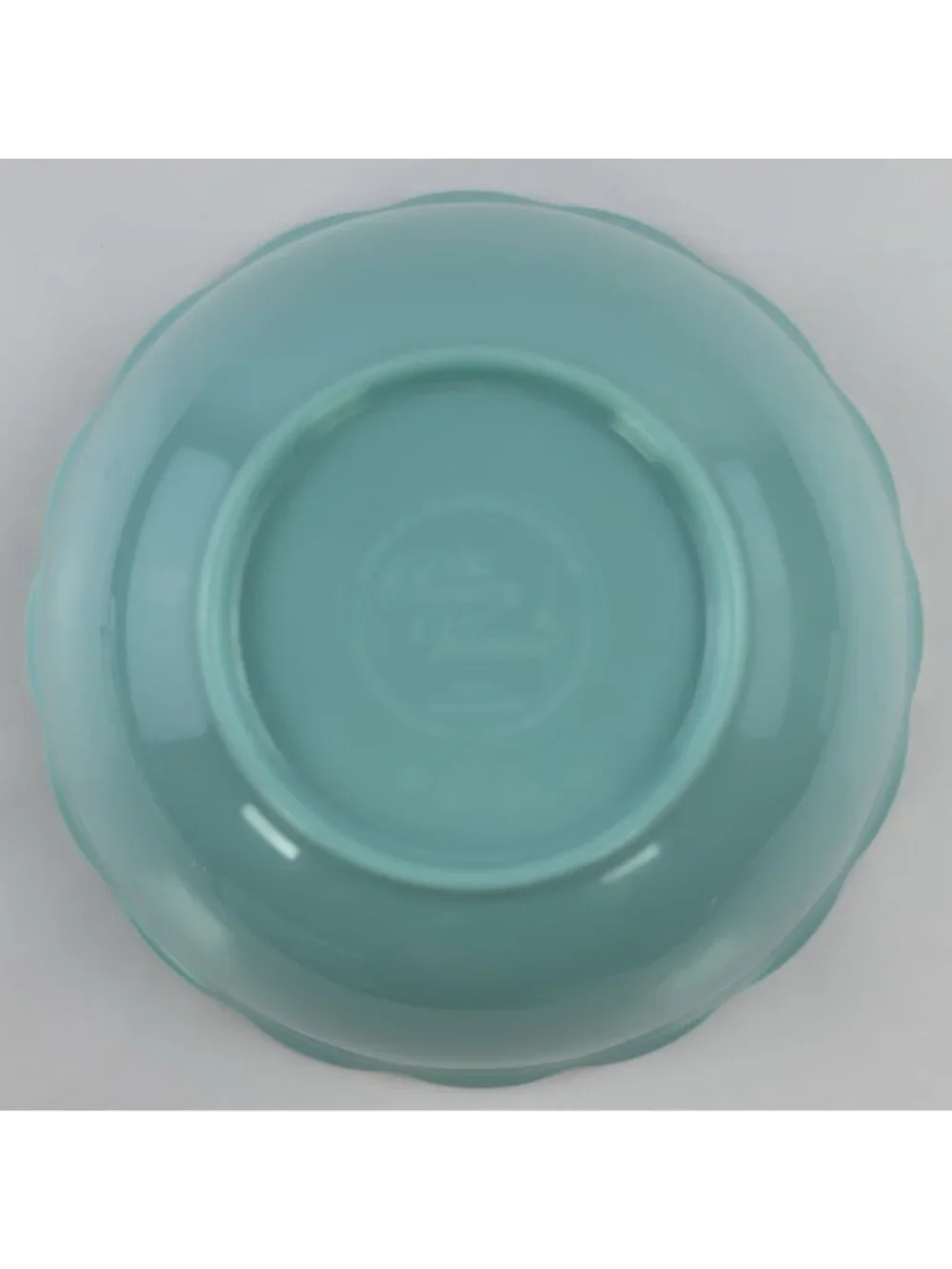 The Pioneer Woman Melamine Bowls Set of 4 Floral Teal Scalloped 6.5